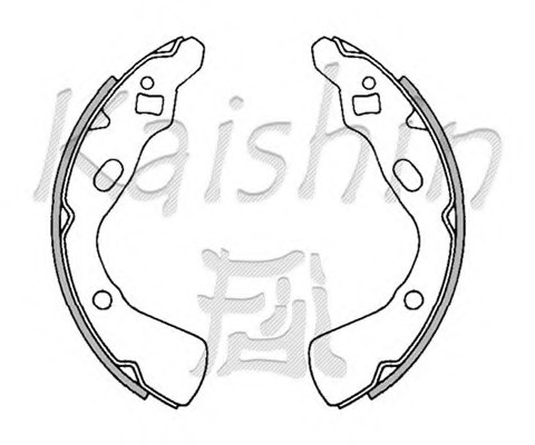 KAISHIN K3369 Brake Shoe Set